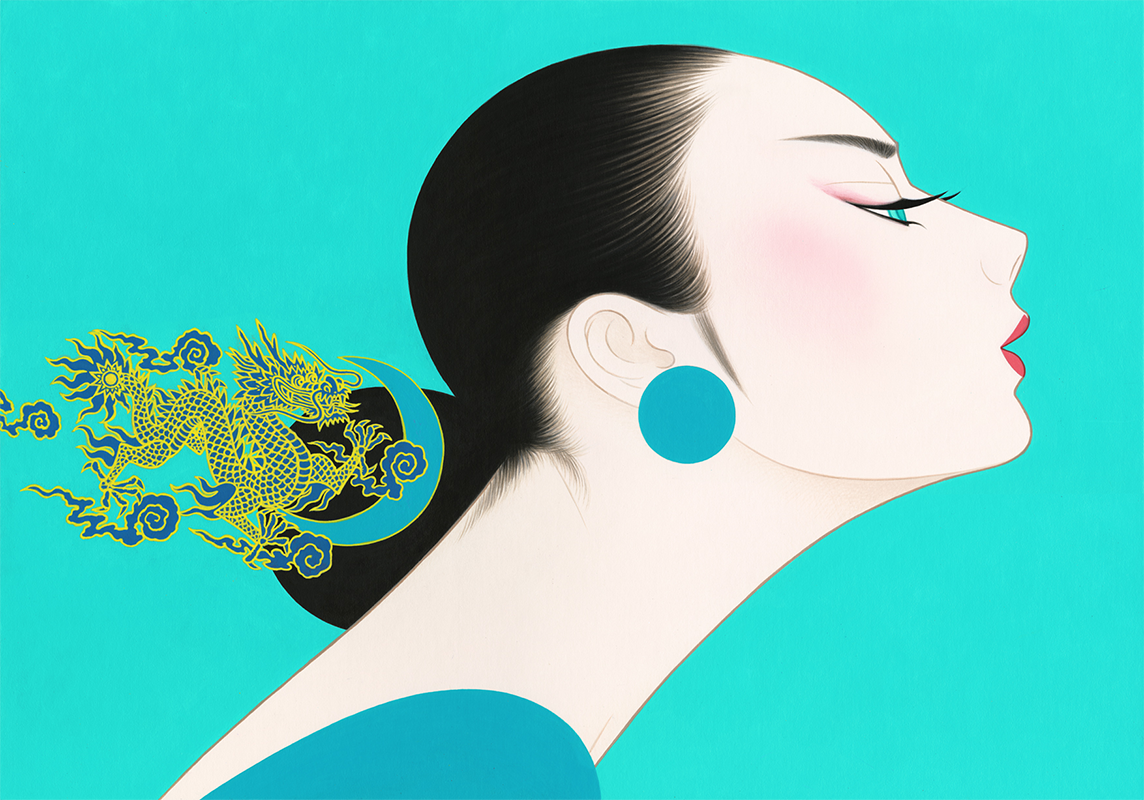 ブレッシング グリーンドラゴン | 鶴田一郎アートストア ICHIRO