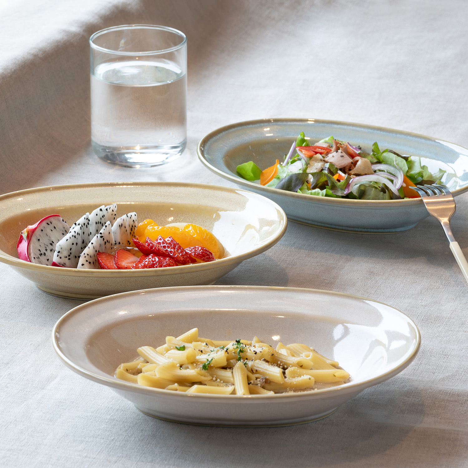 Price Gift｜彩々 タマリム楕円鉢トリオ｜西海陶器 | SAIKAI B-SHOP