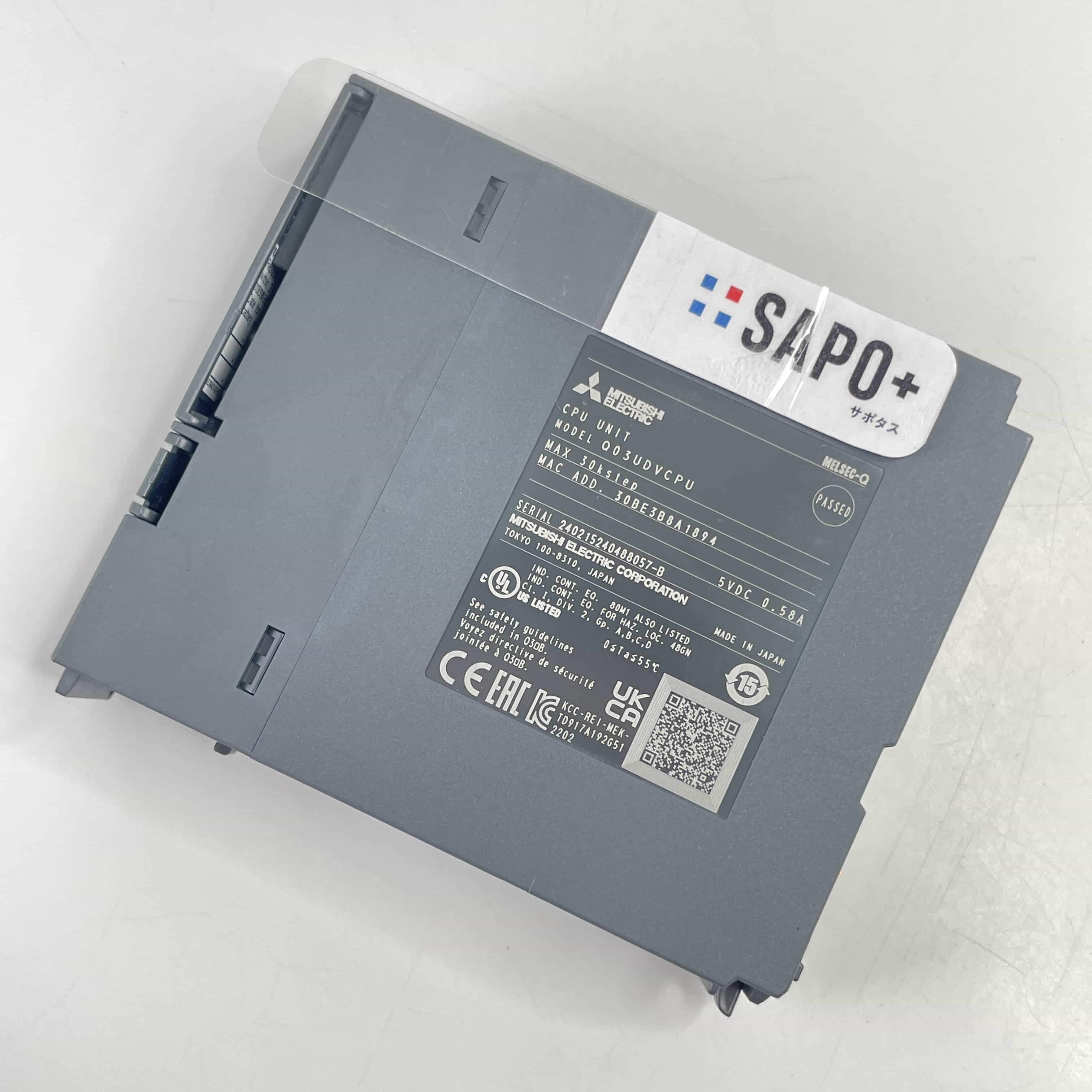 Q03UDVCPU 2022年製 MELSEC-Qシリーズ シーケンサCPU（ユニバーサル