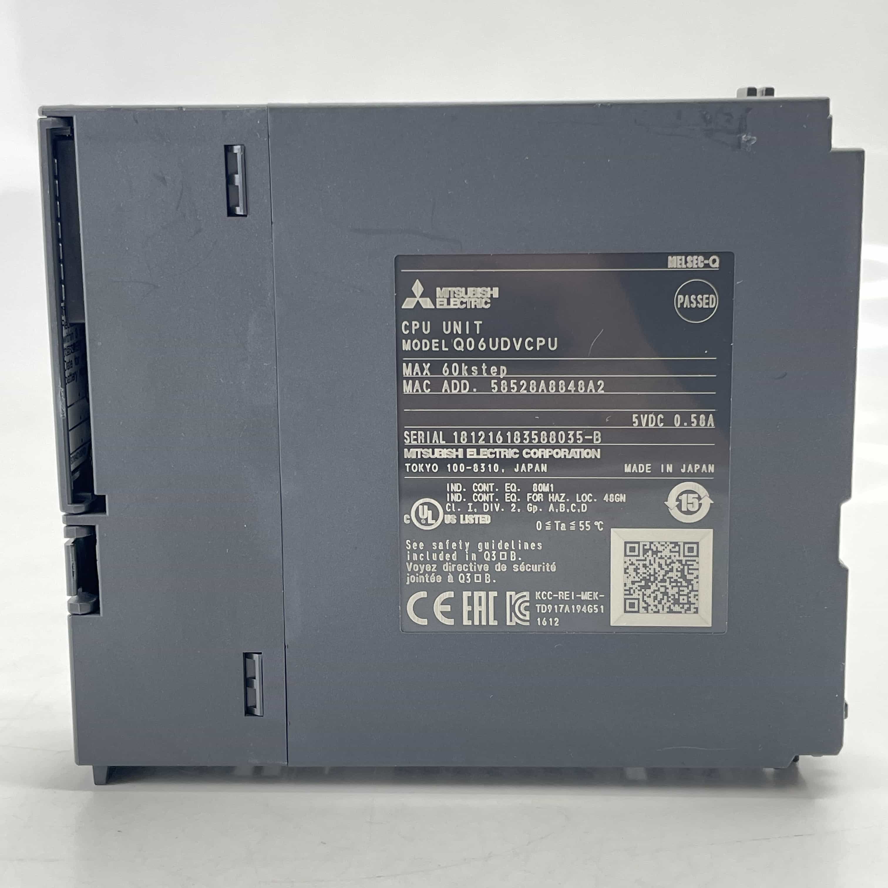 Q06UDVCPU 2016年製 MELSEC-Qシリーズ シーケンサCPU（ユニバーサル