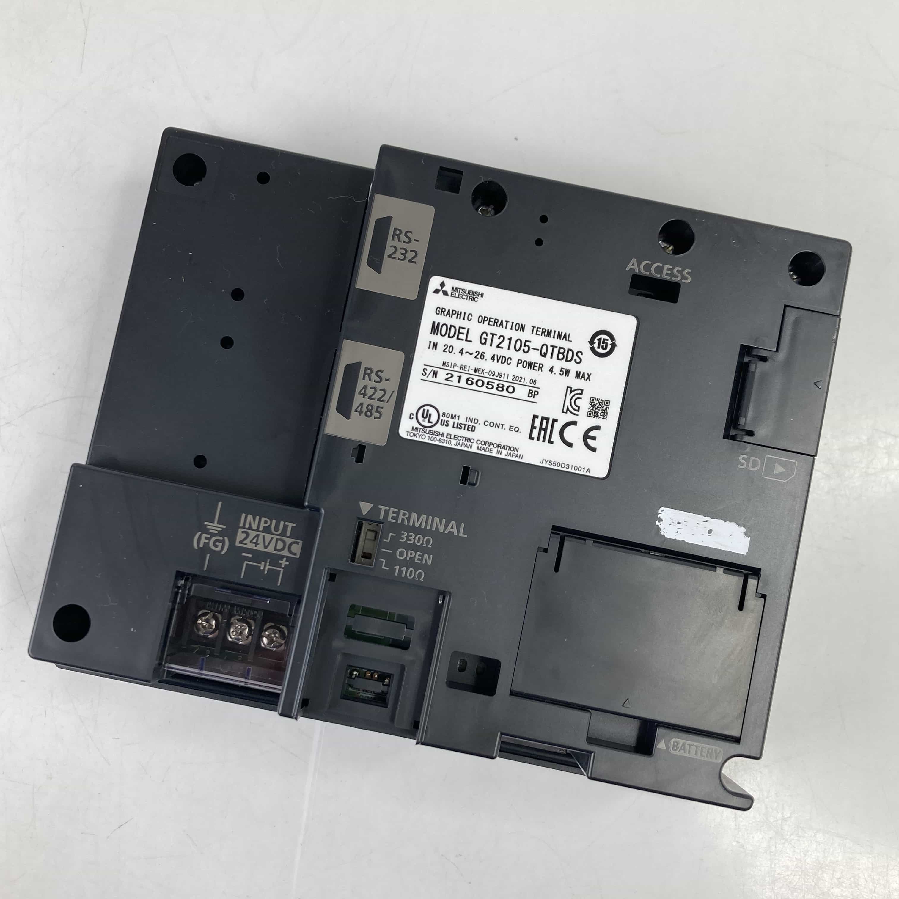 GT2105-QTBDS 2021年製 グラフィックオペレーションターミナル GOT2000