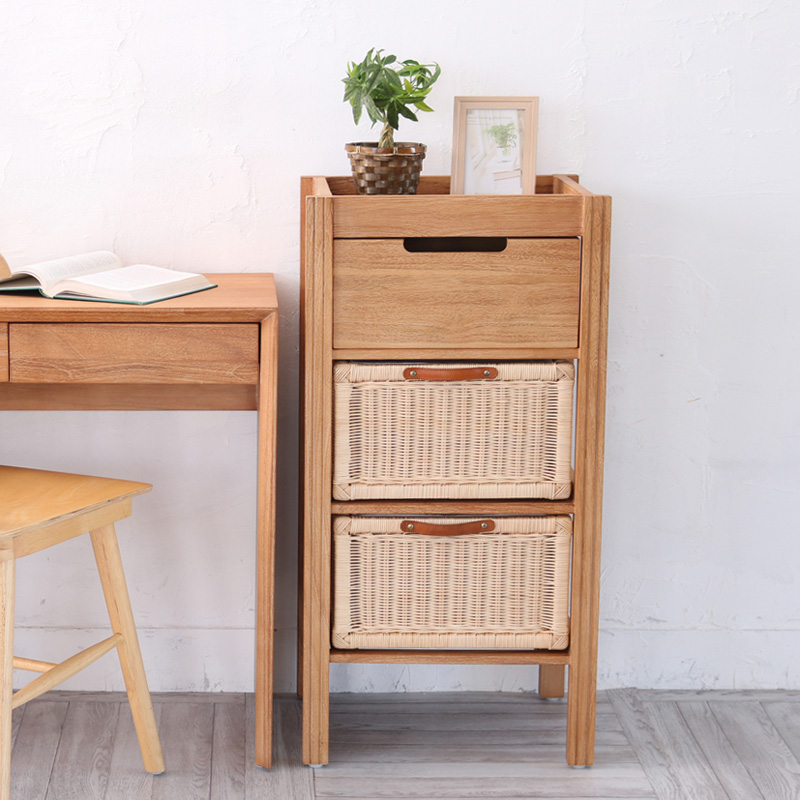 G843XP チーク無垢材とラタンのランドリーチェスト | 【SR-net