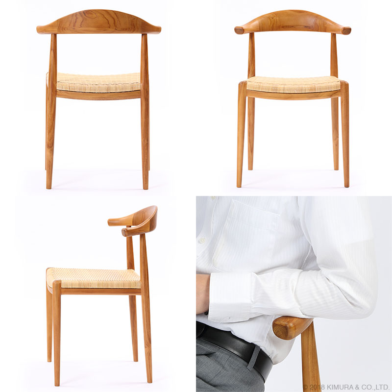 C310WX IDENTITY チーク ダイニングセミアームチェア | 【SR-net