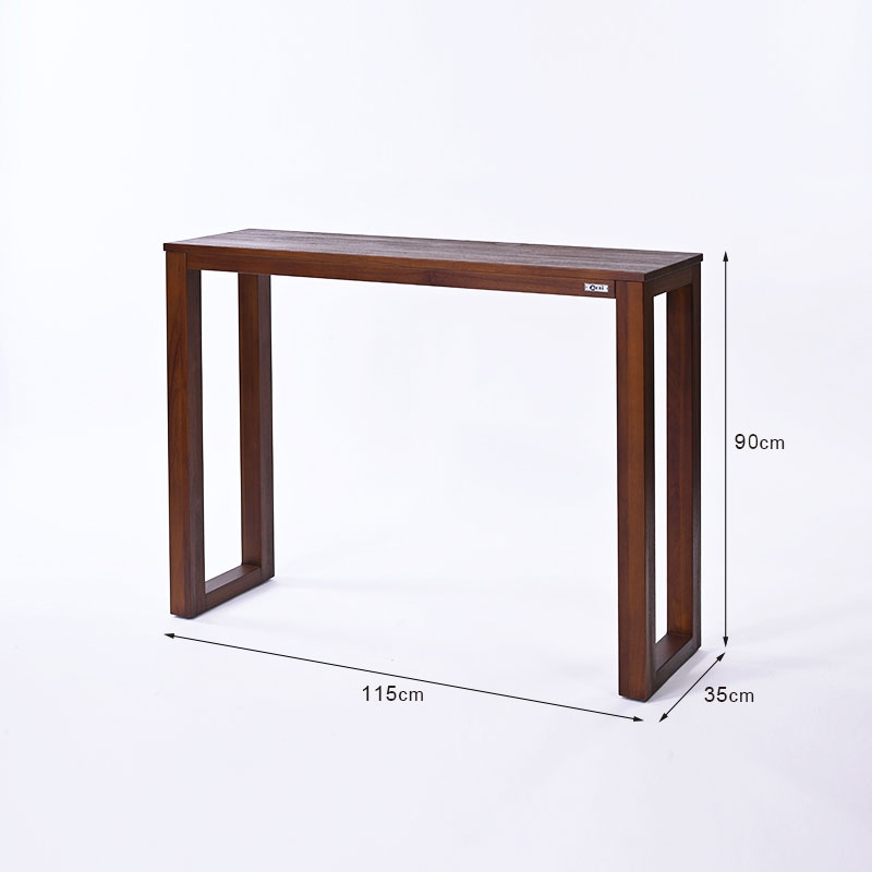 ACT544KA チーク無垢材 カウンターテーブル 115cm幅 | 【SR-net