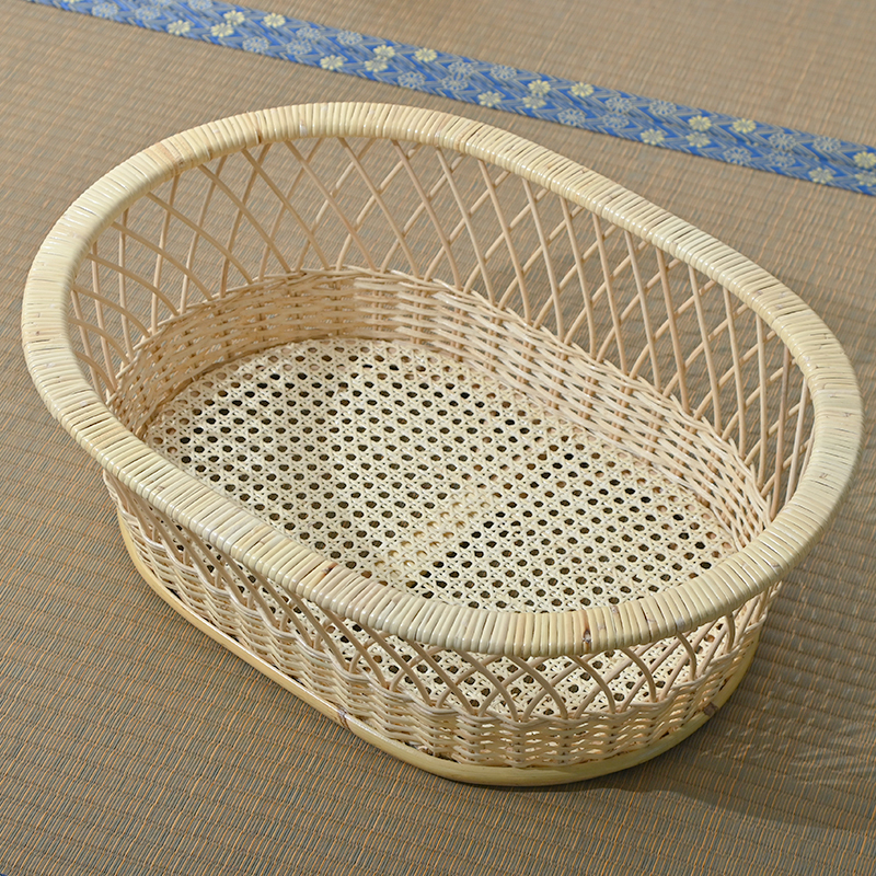 GK304N ラタン 脱衣カゴ 楕円型 | 【SR-net】Sunflower Rattanの卸販売