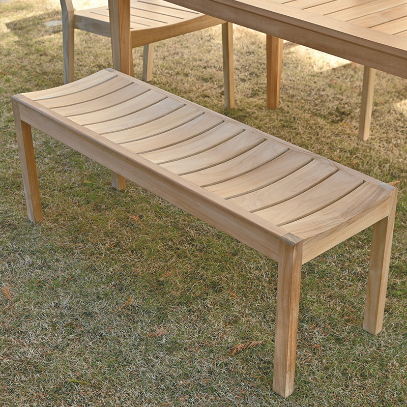 S255XX チーク無垢材 無塗装 PURO ベンチ | 【SR-net】Sunflower