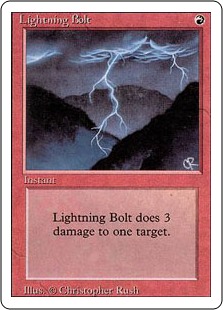 稲妻/Lightning Bolt》[3ED] 赤C | 日本最大級 MTG通販サイト「晴れる屋」
