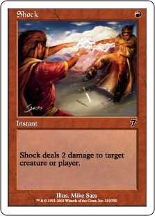 ショック/Shock》[7ED] 赤C | 日本最大級 MTG通販サイト「晴れる屋」