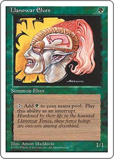ラノワールのエルフ/Llanowar Elves》[4ED] 緑C | 日本最大級 MTG通販