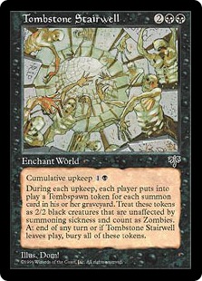 墓石の階段/Tombstone Stairwell》[MIR] 黒R | 日本最大級 MTG通販
