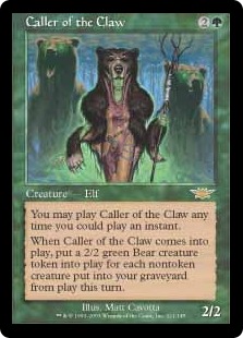 Foil】《鉤爪の統率者/Caller of the Claw》[LGN] 緑R | 日本最大級