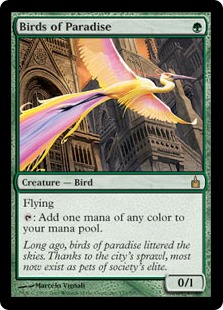 極楽鳥/Birds of Paradise》[7ED] 緑R | 日本最大級 MTG通販サイト