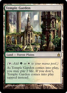 Foil】《寺院の庭/Temple Garden》[EXP] 土地R | 日本最大級 MTG通販