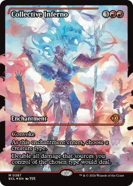 集団業火 [フラクチャーFoil] 【MTG】 Foil】(387)□ショーケース