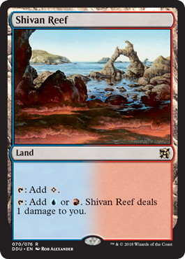 Foil】《シヴの浅瀬/Shivan Reef》[M15] 土地R | 日本最大級 MTG通販