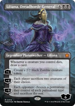 Foil】(176)《戦慄衆の将軍、リリアナ/Liliana, Dreadhorde General