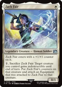 Foil】(435)□拡張アート□《ザックス・フェア/Zack Fair》[FIN-BF] 白