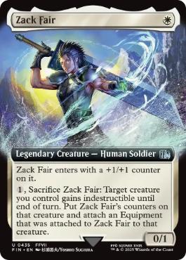 Foil】(435)□拡張アート□《ザックス・フェア/Zack Fair》[FIN-BF] 白