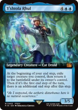 443)□拡張アート□《ヤ・シュトラ・ルル/Y'shtola Rhul》[FIN-BF] 青R