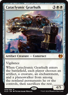 Foil】《激変の機械巨人/Cataclysmic Gearhulk》[KLD] 白R | 日本最大