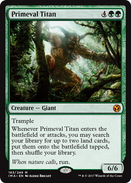 Foil】《原始のタイタン/Primeval Titan》[MM2] 緑R | 日本最大級 MTG