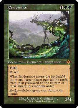 Foil】(014)□旧枠□《忍耐/Endurance》[H2R] 緑R | 日本最大級 MTG