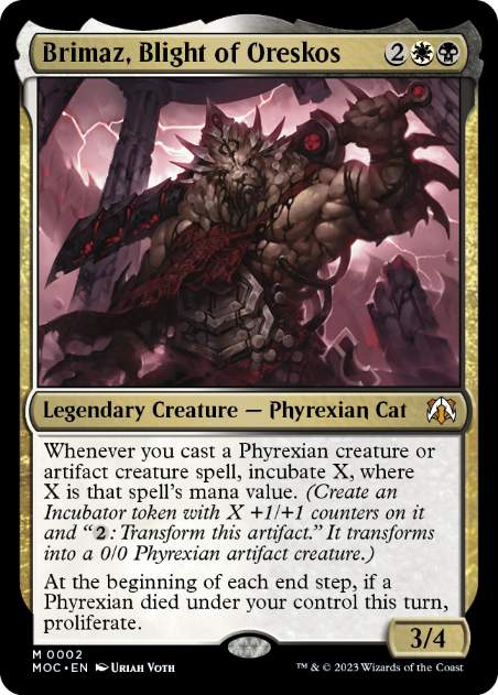 Foil】(002)《オレスコスの破滅、ブリマーズ/Brimaz, Blight of