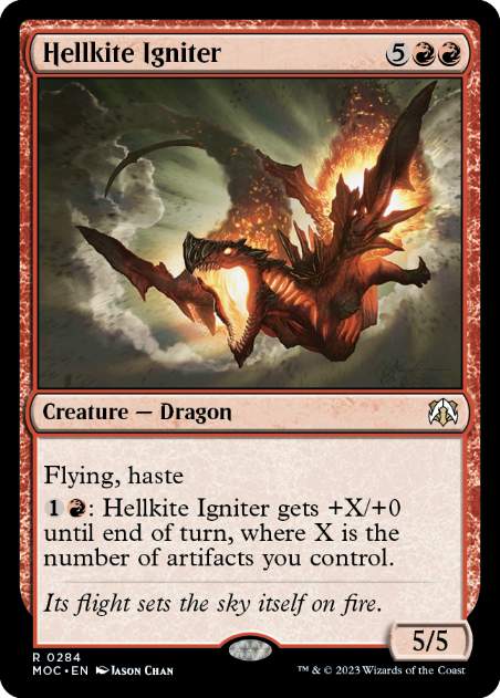 ヘルカイトの点火者/Hellkite Igniter》[MBS] 赤R | 日本最大級 MTG
