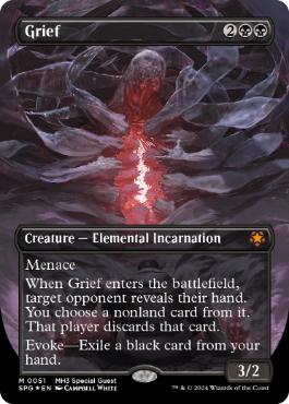 Foil】(7006)□ボーダーレス□《アニマ/Anima》//《悲嘆/Grief》[SLD