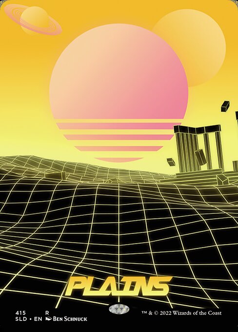 Foil】(415)□ボーダーレス□《平地/Plains》[SLD] 土地 | 日本最大級