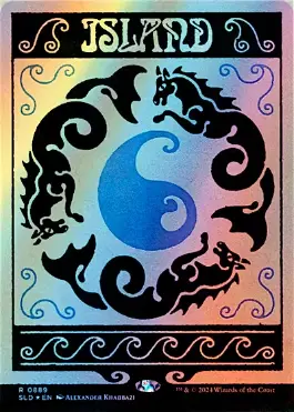 Foil】(889)□ボーダーレス□《島/Island》[SLD] 土地 | 日本最大級