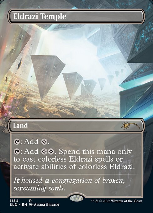 Foil】(1154)□ボーダーレス□《エルドラージの寺院/Eldrazi Temple