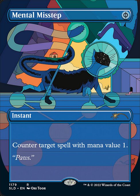 Foil】□ファイレクシア語□《精神的つまづき/Mental Misstep》(その他