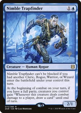 072)《敏捷な罠探し/Nimble Trapfinder》[ZNR] 青R | 日本最大級 MTG
