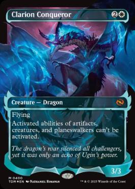 Foil】(400)□ショーケース□《鳴り渡る龍哮の征服者/Clarion