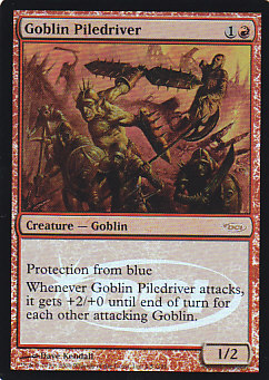 Foil】《ゴブリンの群衆追い/Goblin Piledriver》(ジャッジ褒賞)[DCI