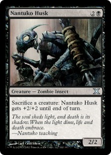 ナントゥーコの鞘虫/Nantuko Husk》[10ED] 黒U | 日本最大級 MTG通販