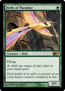 □黒枠□《極楽鳥/Birds of Paradise》[4EDBB] 緑R | 日本最大級 MTG