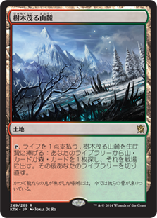 樹木茂る山麓/Wooded Foothills》[KTK] 土地R | 日本最大級 MTG通販