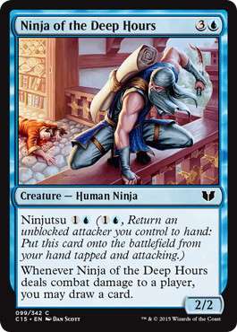 深き刻の忍者/Ninja of the Deep Hours》[C15] 青C | 日本最大級 MTG