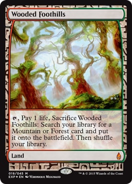 Mtg Foil 樹木茂る山麓 ジャッジ褒賞 プロモ Foil】《樹木茂る山麓