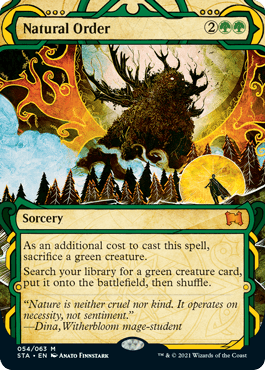 Foil】(054)《自然の秩序/Natural Order》[STA] 緑R | 日本最大級 MTG