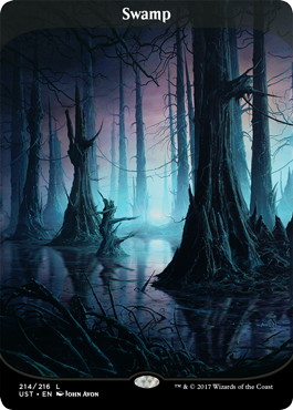 □フルアート□《沼/Swamp》[UST] 土地 | 日本最大級 MTG通販サイト