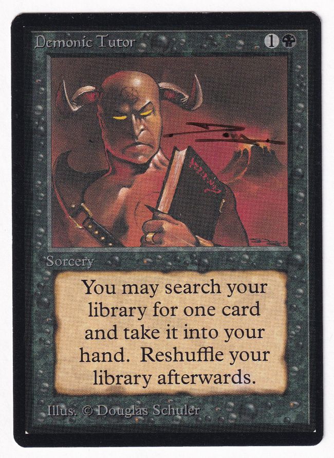 悪魔の教示者/Demonic Tutor》[LEB] 黒U | 日本最大級 MTG通販サイト