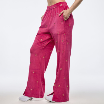 ZUMBA 正規品ピンク最新作パンツ新品 ZUMBA ズンバ 正規品 ウェア レディース ジョガーパンツ ロゴ 裾ゴム