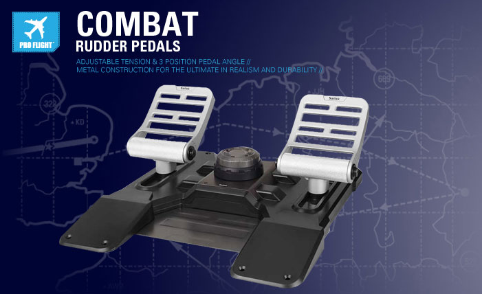 Buy Saitek Pro Flight Combat Rudder Pedals [PCACRP003503] | PC