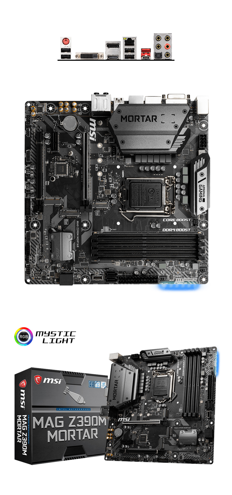 Buy MSI MAG Z390M Mortar Motherboard [MAG-Z390M-MORTAR] | PC Case