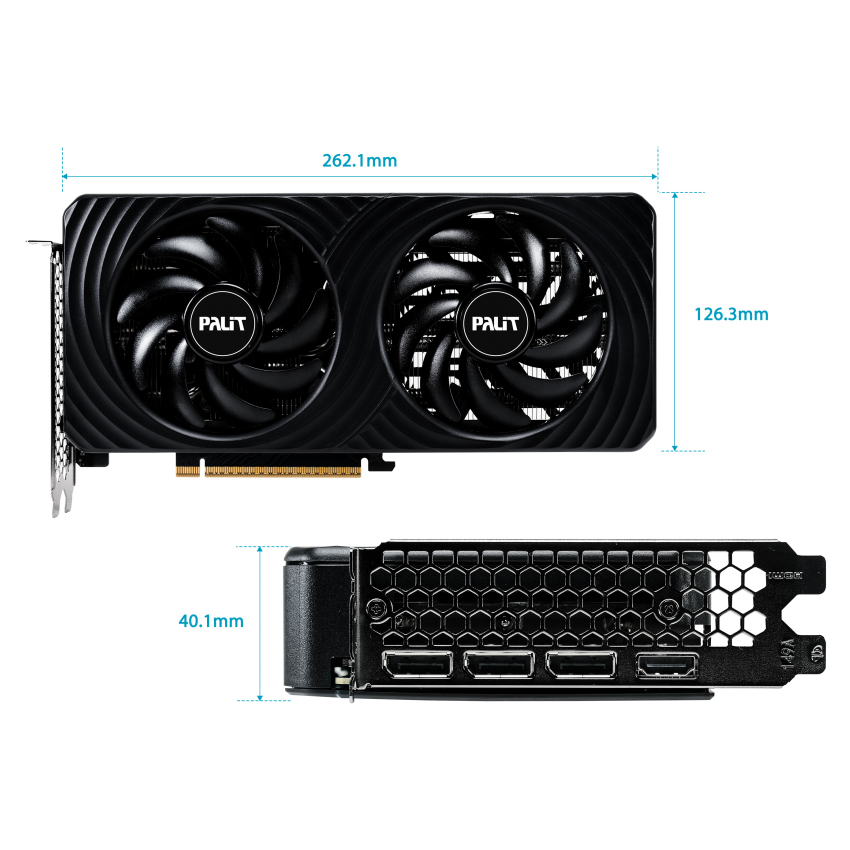 Buy Palit GeForce RTX 5060 Ti Dual GDDR7 8GB [NE7506T019P1-GB2062D