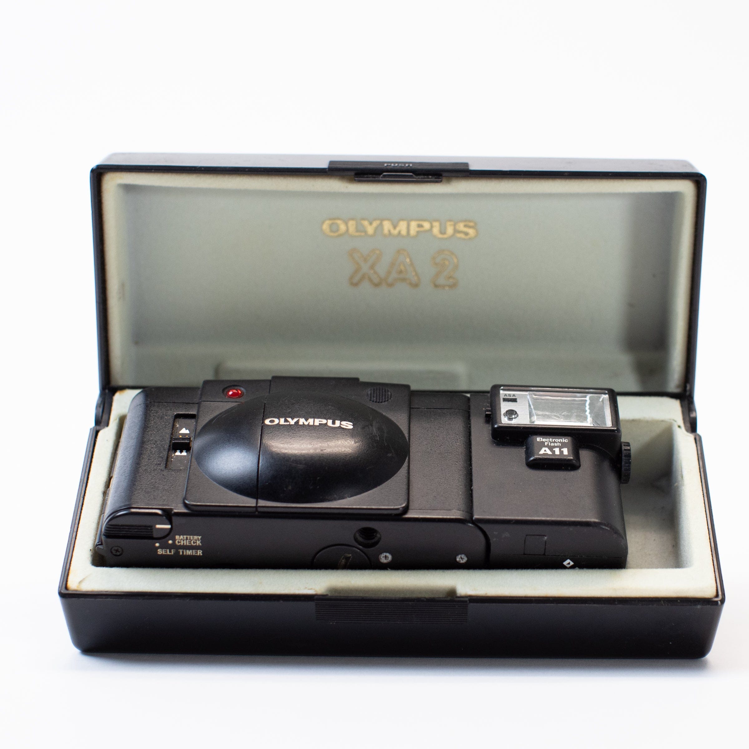 Olympus XA2 with A11 Flash (w/ hard shell case) – Film Supply Club
