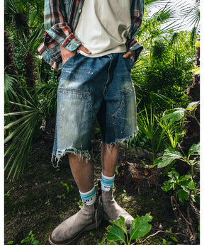 DOUBLE KNEE SHORTS - SAINT MXXXXXX (セントマイケル) - bottom